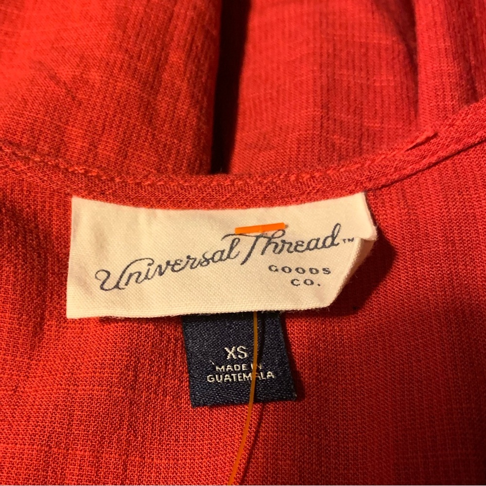 Universal Threads Faux Wrap Red Dress - Picture 7 of 9